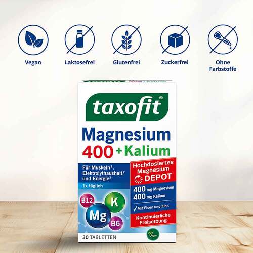 Taxofit Magnesium 400 + Kalium Depot Tabletten - 6