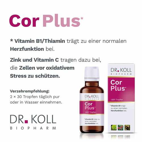 Cor Plus Dr. Koll Gemmo Komplex Wei&szlig;dorn Vit.B1 Tro - 2