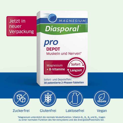 Magnesium Diasporal pro B-Vitamin-Komplex Depot Muskel + Nerven Tabletten - 3