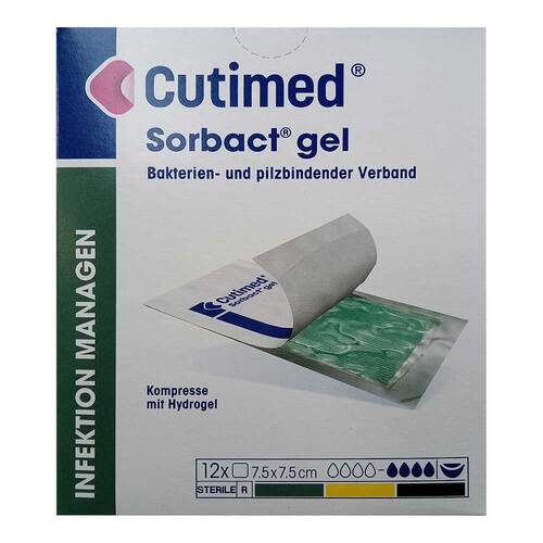 Cutimed Sorbact Gel Kompressen 7,5x7,5 cm - 1