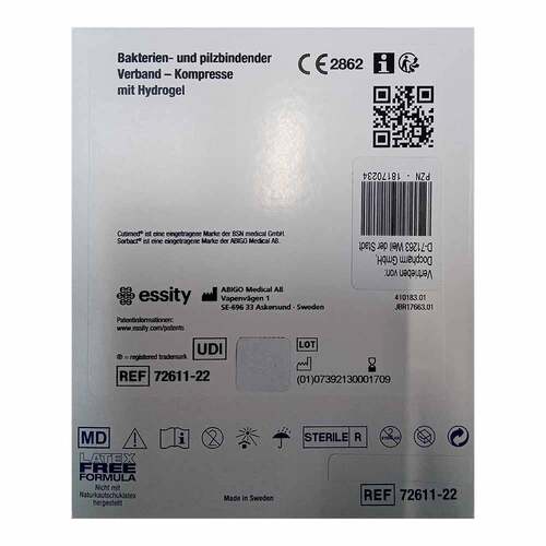 Cutimed Sorbact Gel Kompressen 7,5x7,5 cm - 2