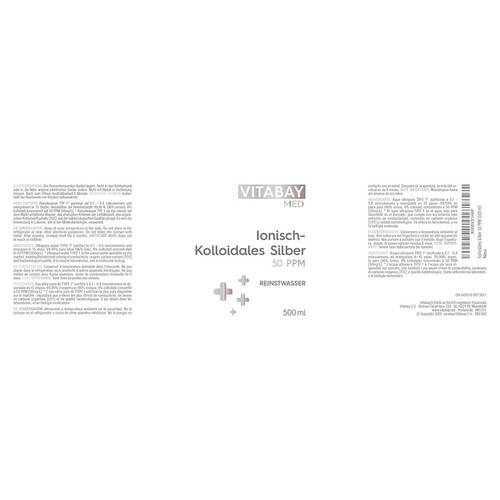 Kolloidales Silber 50 Ppm Reinheitsstufe 99,99% - 2