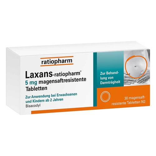 Laxans-ratiopharm® 5 mg magensaftresistent Tabletten - 1