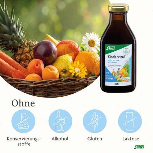 Kindervital mit Calcium + D3 Tonikum Salus - 4