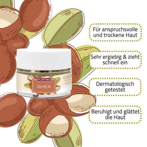 Plantana Shea Gesichtscreme Hyaluron &amp; Vitamin-E - 2