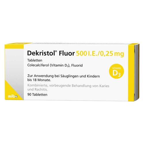 Dekristol Fluor 500 I.E. / 0,25 mg Tabletten - 1