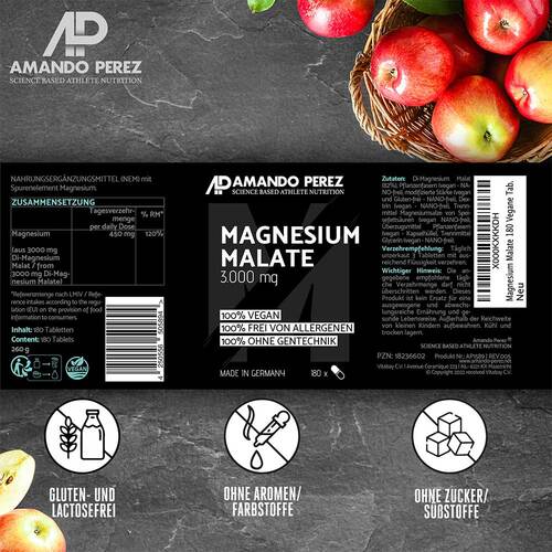Magnesium Malate 3000 mg vegan Tabletten - 2