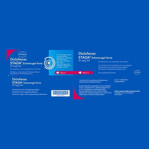 Diclofenac STADA® Schmerzgel forte 20 mg/g Gel - 7