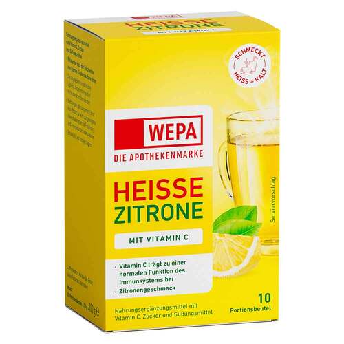 Wepa hei&szlig;e Zitrone + Vitamin C Pulver - 1