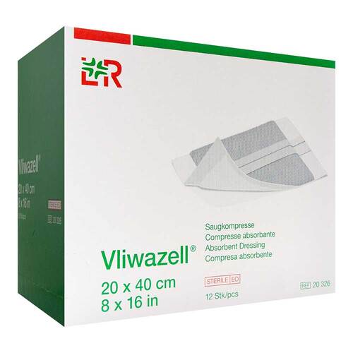 Vliwazell Saugkompressen steril 20x40 cm - 1