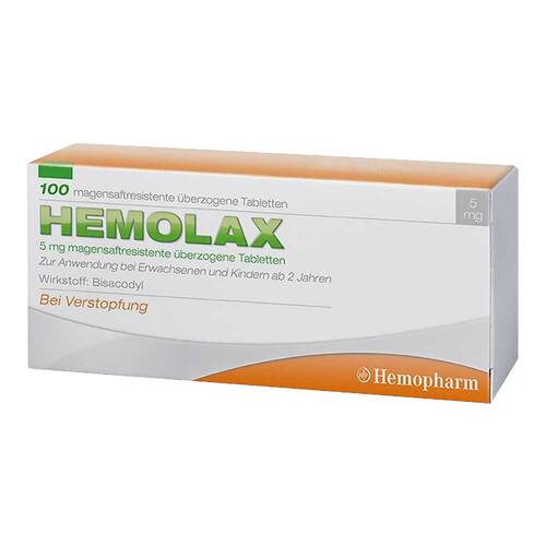 Hemolax 5 mg magensaftresistente &uuml;berzogene Tabletten  - 1