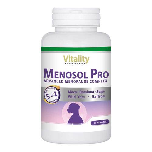 Menosol Pro Wechseljahre Maca + Yam + Fols&auml;ure Kapseln - 1