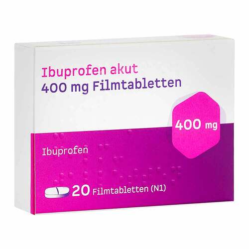 Ibuprofen akut 400 mg Filmtabletten - 1