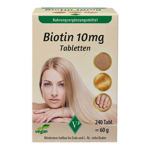 Biotin 10 mg hochdosiert vegan Tabletten - 1