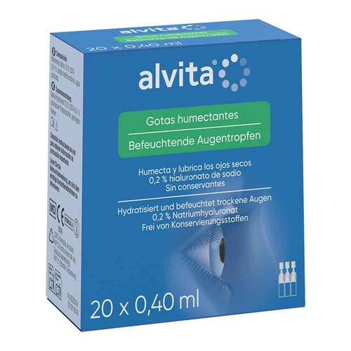 Alvita befeuchtende Augentropfen - 1