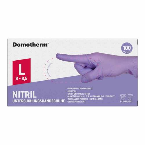 Domotherm Untersuchungshandschuhe Nitril unste.pf L lila - 1