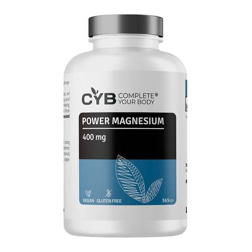 Cyb Power Magnesium 400 mg hochdosiert + vegan Tabletten  - 1