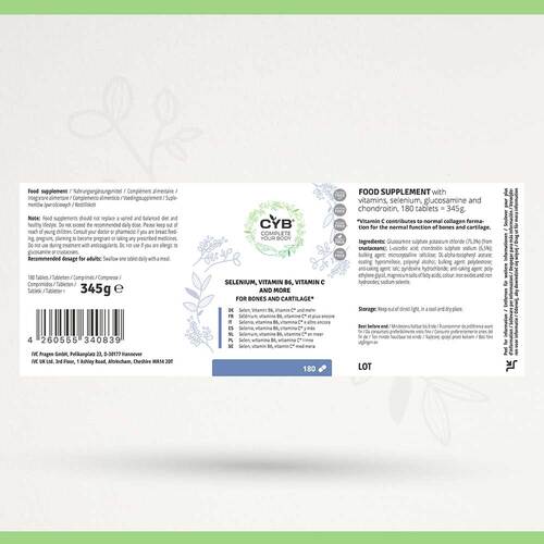 Cyb Knochen &amp; Knorpel Komplex Selen + Vit.B6 + C Tabletten  - 4
