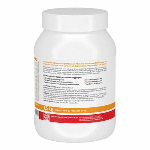 Aufbaukost vegan Cappuccino Megamax Pulver - 2
