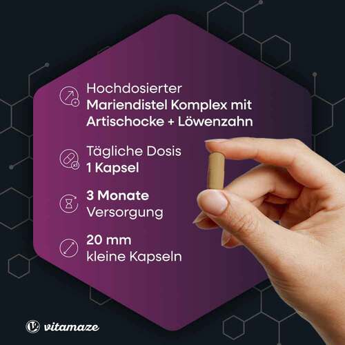 Mariendistel Komplex Artischocke + L&ouml;wenzahn veg.Kps - 2