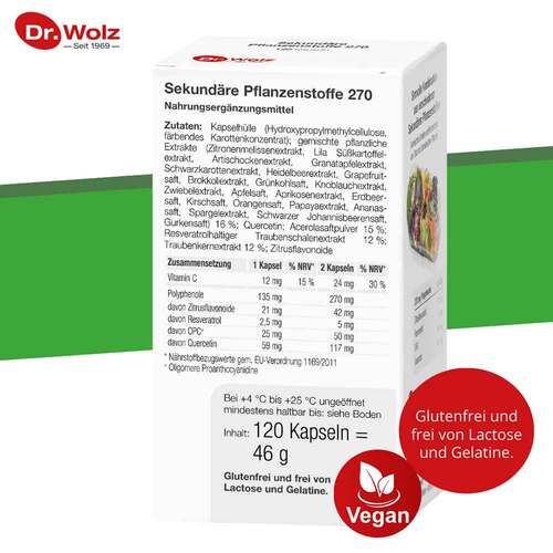 Sekund&auml;re Pflanzenstoffe 270 Kapseln - 5