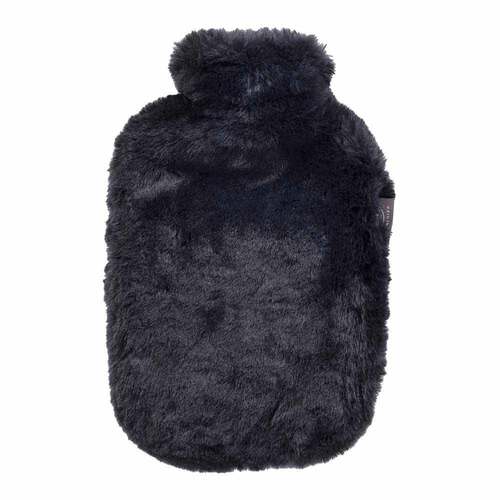 Fashy W&auml;rmflasche Soft-Flauschbezug 2 l schwarz - 1