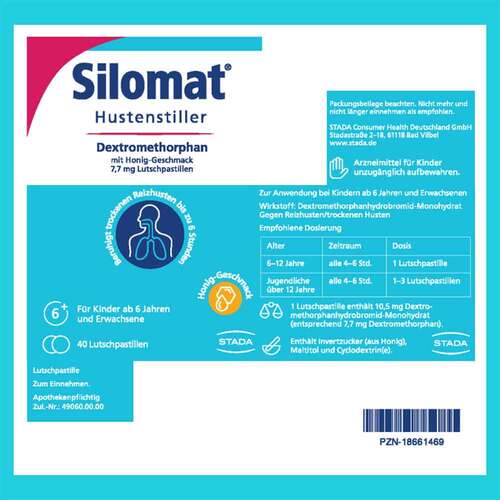 Silomat Hustenstiller Dextromethorphan mit Honig-Geschmack - 9