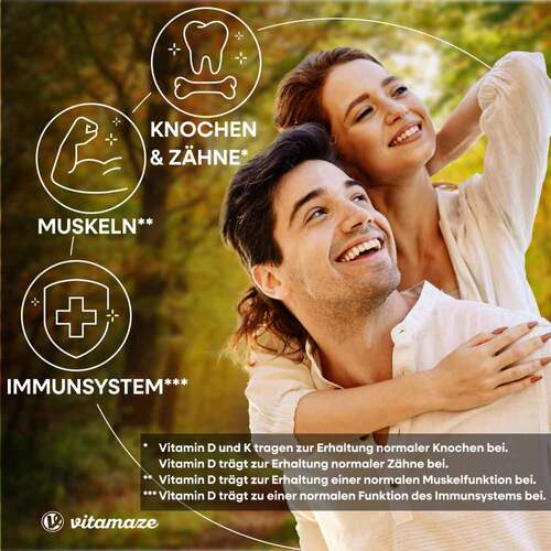 Vitamin D3 K2 5000 I.E. / 100 µg hochdosiert Tabletten  - 4