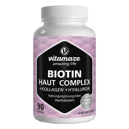 Biotin Haut Komplex hochdosiert + Kollagen Kapseln - 1
