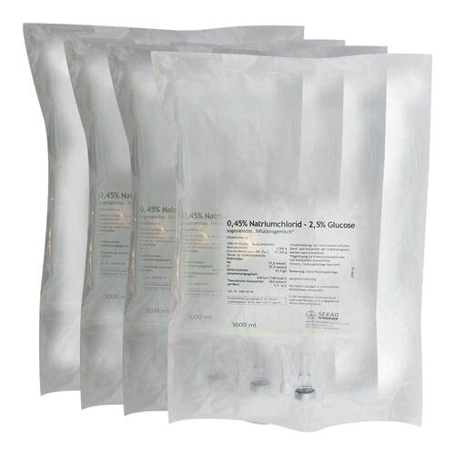 0,45% Natriumchlorid 2,5% Glucose Infusionsl&ouml;sung Pl.Beutel  - 1