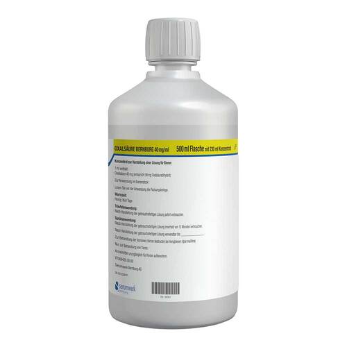 Oxals&auml;ure Bernburg 40 mg / ml Konzentrat H.L&ouml;sung f&uuml;r Bienen - 1