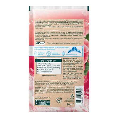 Kneipp sch&auml;umende Badekristalle Verw&ouml;hnen - 2