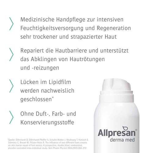 Allpresan derma med Hand Intensivpflege Schaum- Creme  - 3