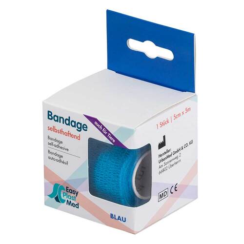 UM Easyplast Bandage selbsthaft.5 cmx5 m blau - 1