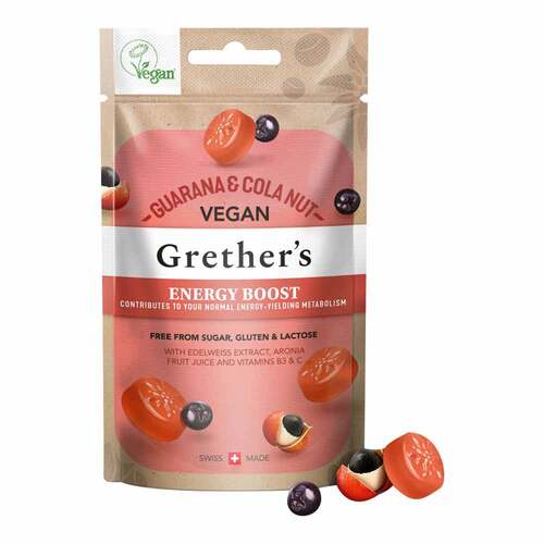 Grethers vegan Energy Boost Guarana &amp; Cola nut - 1