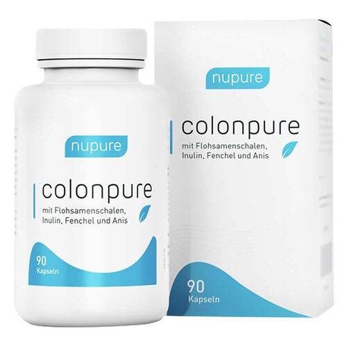 Nupure colonpure mit Flohsamenschalen &amp; Inulin Kapseln  - 1