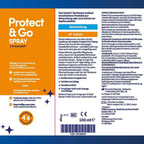 Hedrin Protect &amp; Go Spray - 7