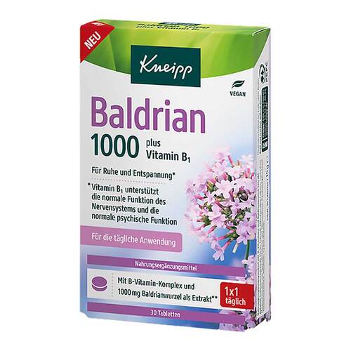 Kneipp Baldrian 1000 mg plus Vitamin B1 Tabletten - 1