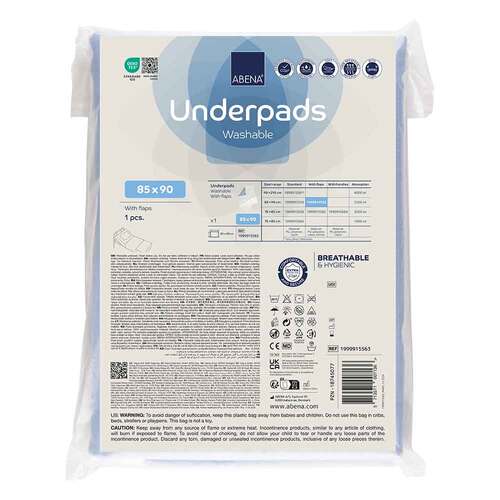 Abena Underpads washable 85x90cm mit Klapp. - 1