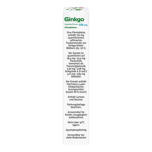 Ginkgo DoppelherzPharma 120 mg Filmtabletten - 3