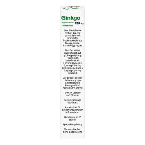 Ginkgo DoppelherzPharma 240 mg Filmtabletten - 3