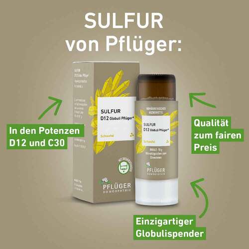 Sulfur C30 Globuli Pfl&uuml;ger Dosierspender - 3