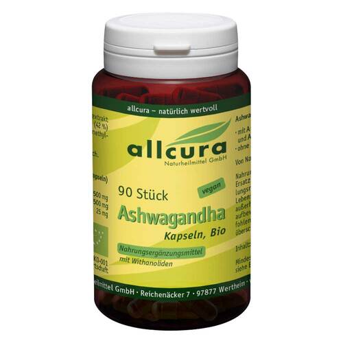 Ashwagandha Bio mit Extrakt Ksm 66 Kapseln - 1