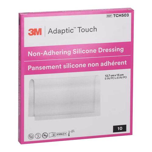 Adaptic Touch 12,7x15 cm nichthaft.Sil.Wundauflage - 1