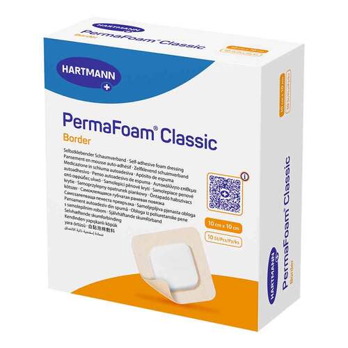 Permafoam classic Border Schaumverband 10x10 cm - 1