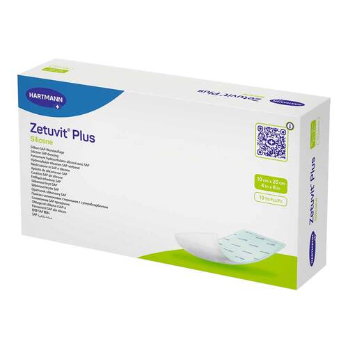 Zetuvit Plus Silicone steril 10x20 cm - 1