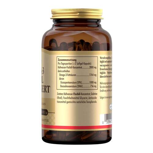 Solgar Omega-3 Fisch&ouml;l hochdosiert Kapseln - 2