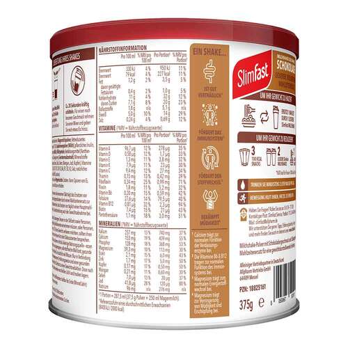 Slim Fast Pulver Schokolade - 2