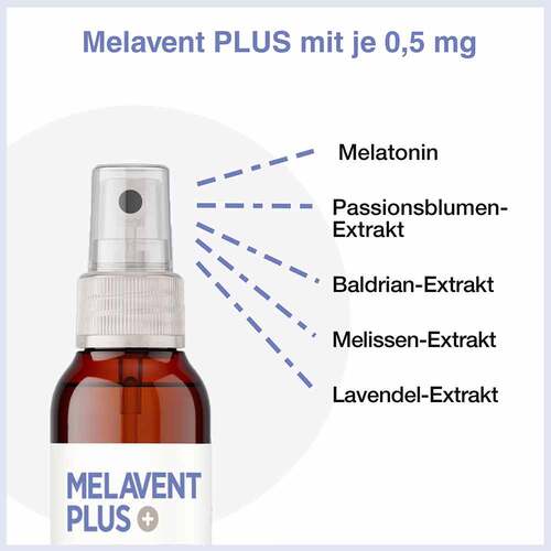 Melavent Plus Spray Melatonin Baldrian Lavendel - 8