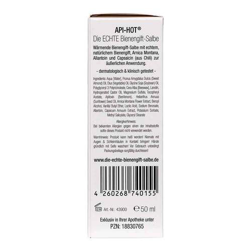 Api-Hot die Echte Bienengift-Salbe W&auml;rmend - 5